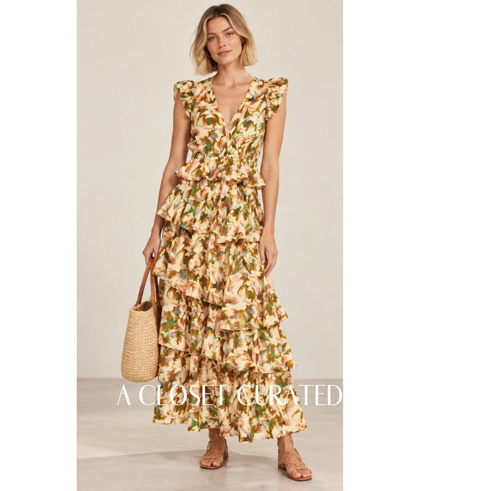 Marie Oliver Marisol Ruffled maxi Dress 4